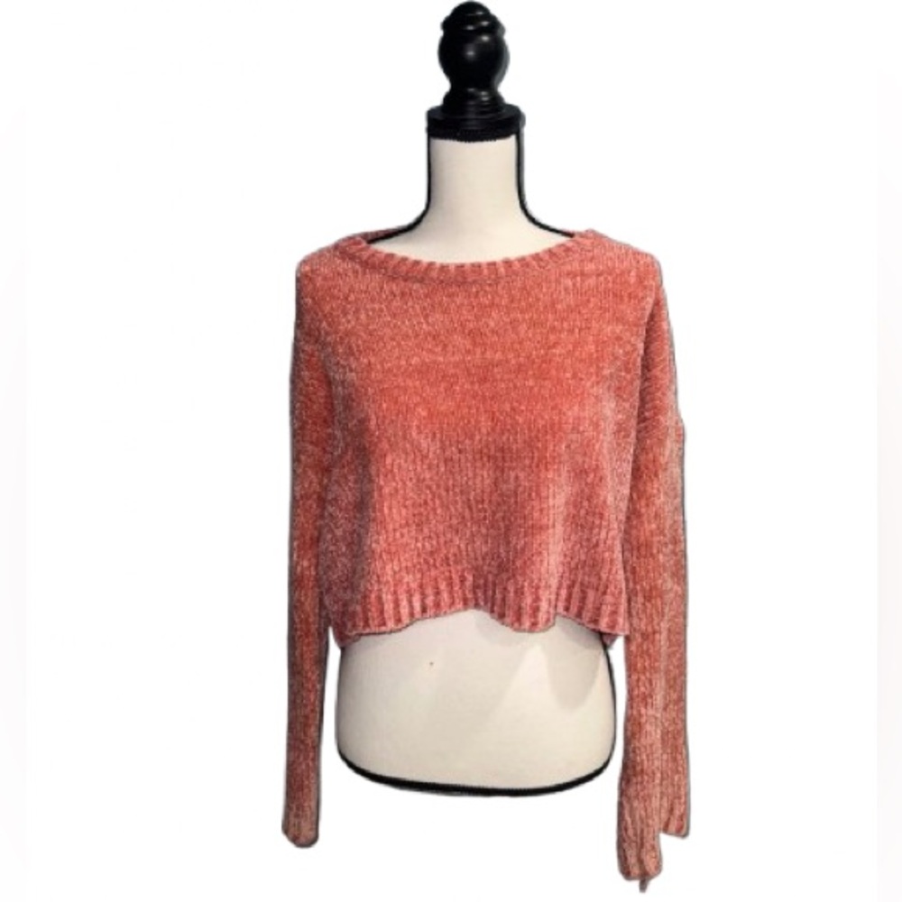 ~Forever 21 Pink Knit Crew Neck Sweater - Picture 1 of 5